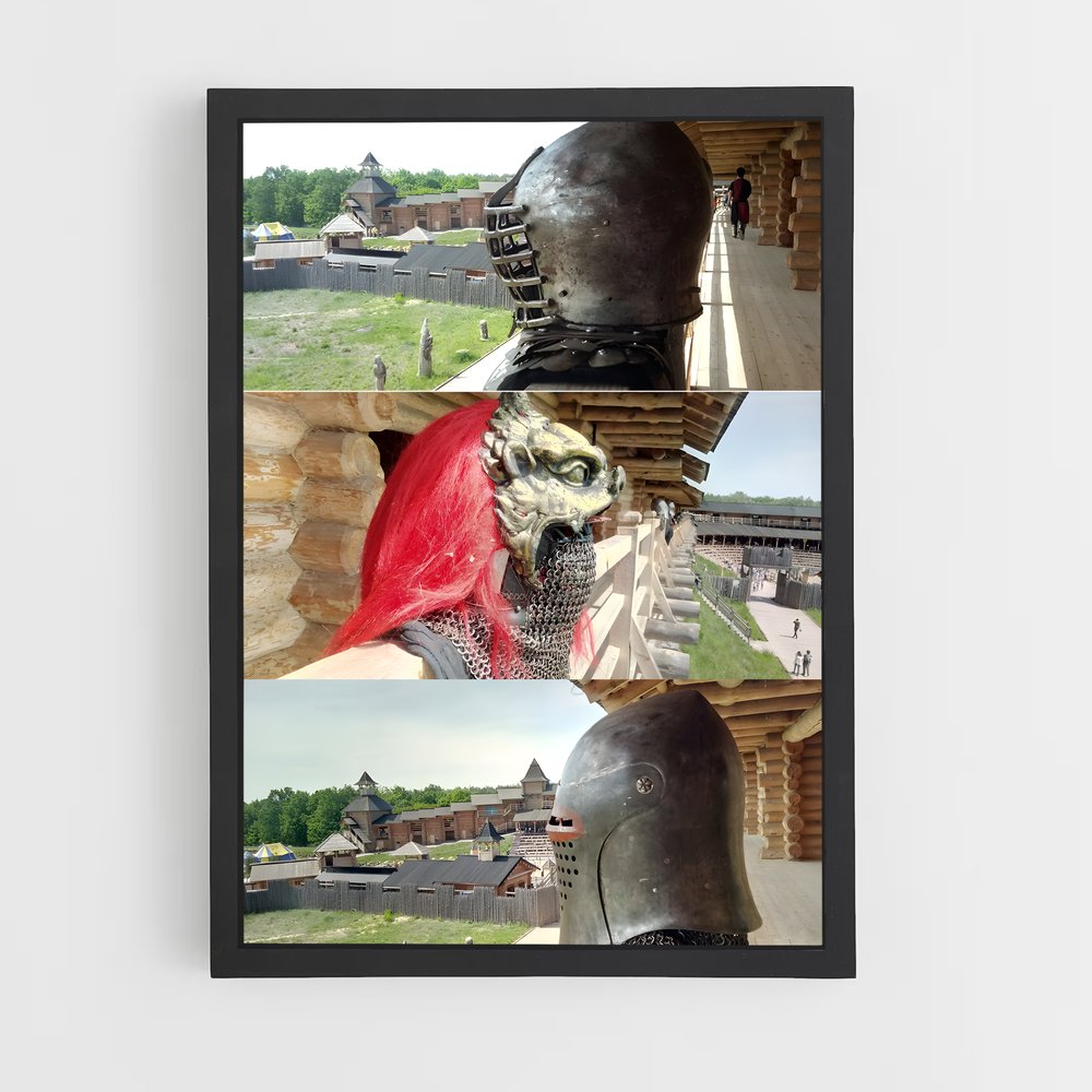 Poster Le Chevalier de Bohurt – affiche Buhurt (vue 2)
